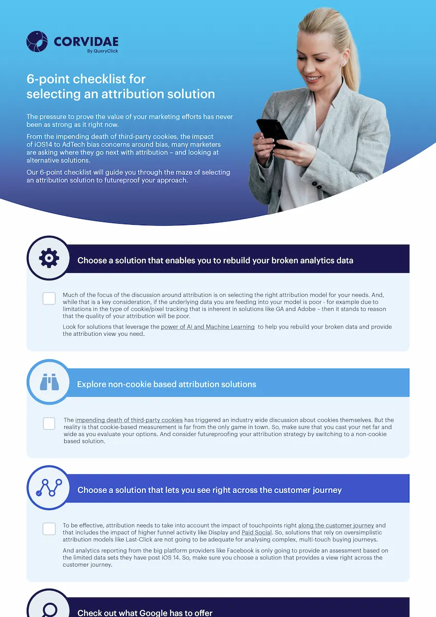 Attribution Solution Checklist